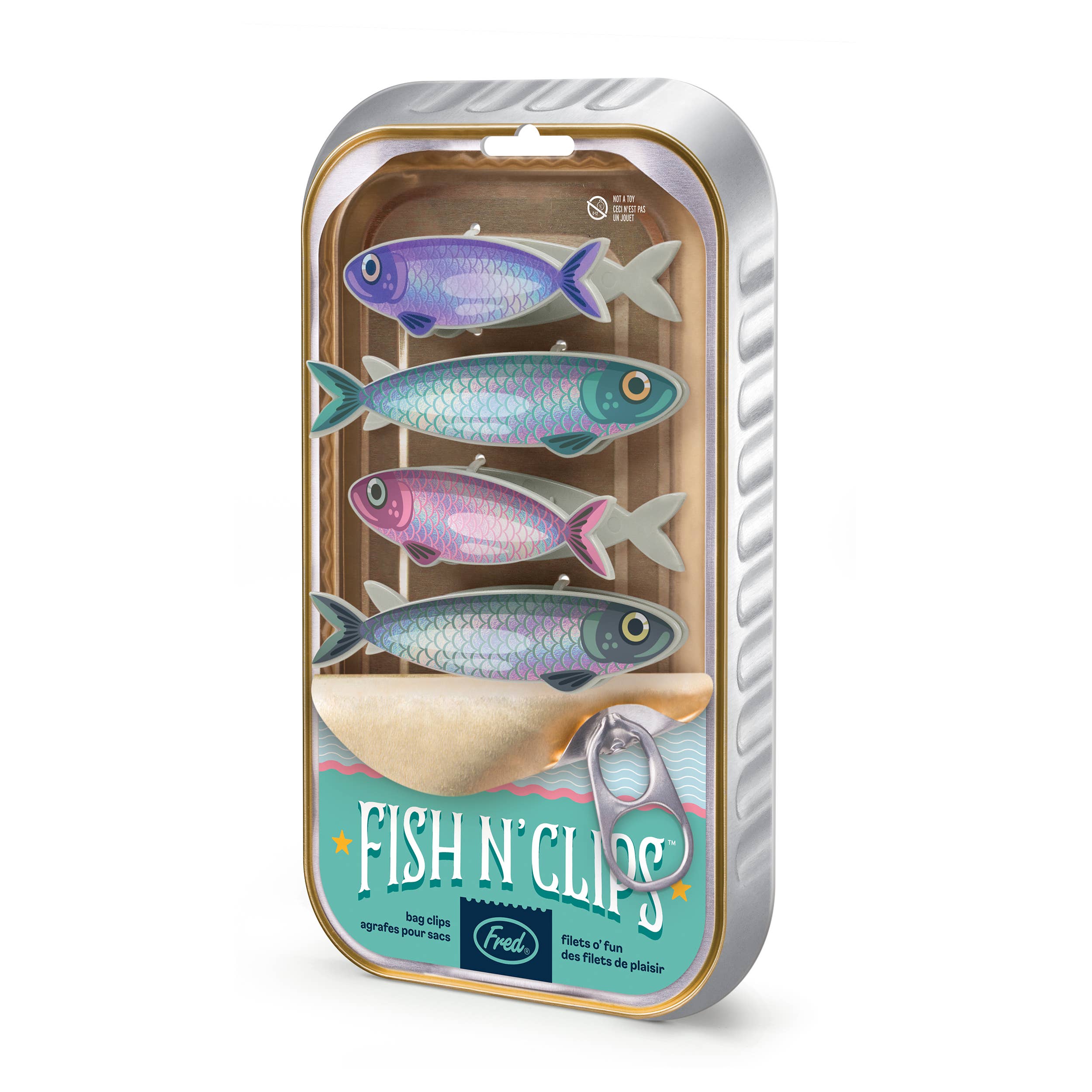Fish 'N Clips - Sardine Bag Clips - Set of 4 | Frost Farms Garden