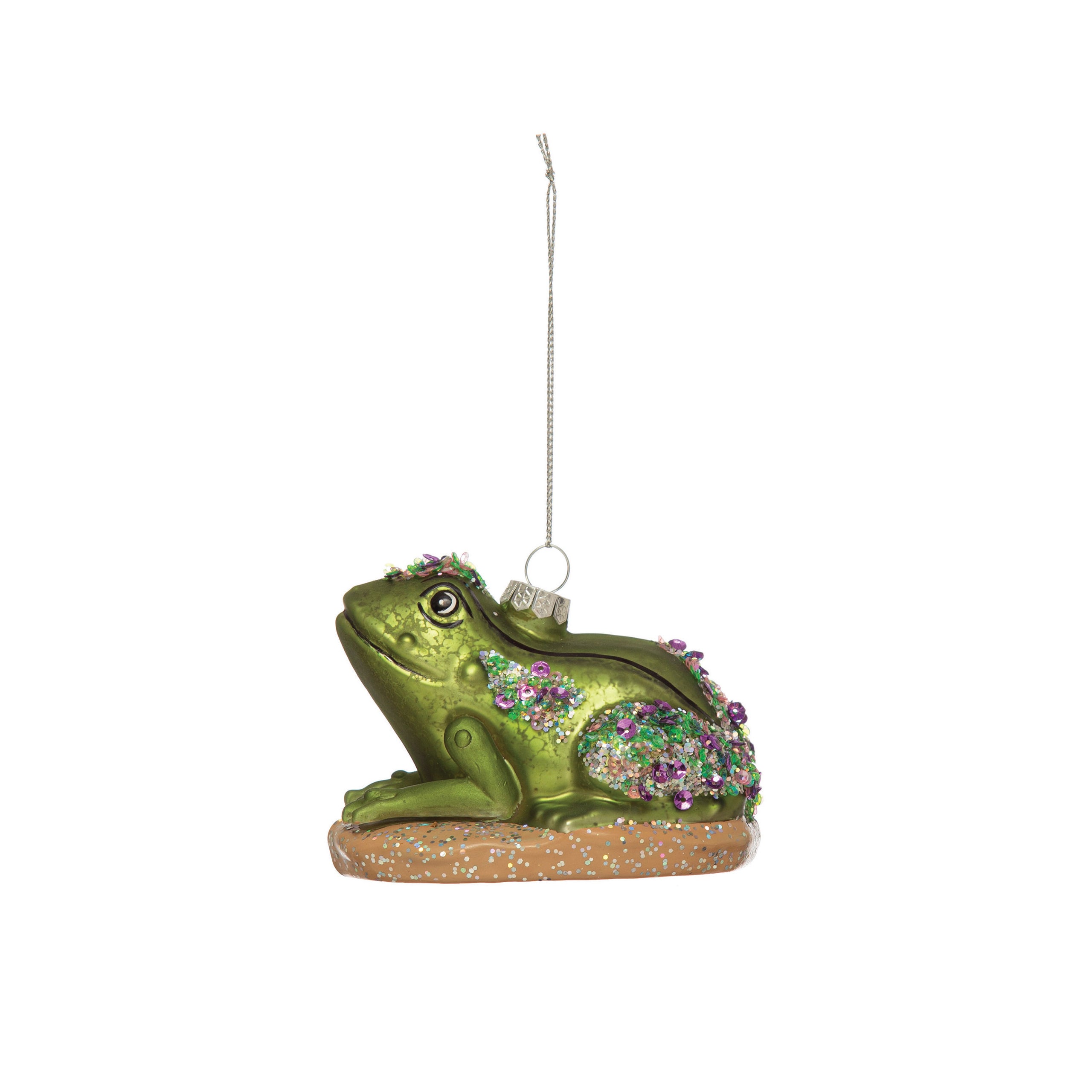 HandPainted Glass Frog Ornament Frost Farms Garden Center and Landscape